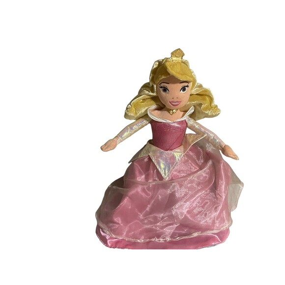 Disney Princess Ariel & Aurora Reversible Topsy Turvy Plush Flip Doll 15" - Picture 10 of 12